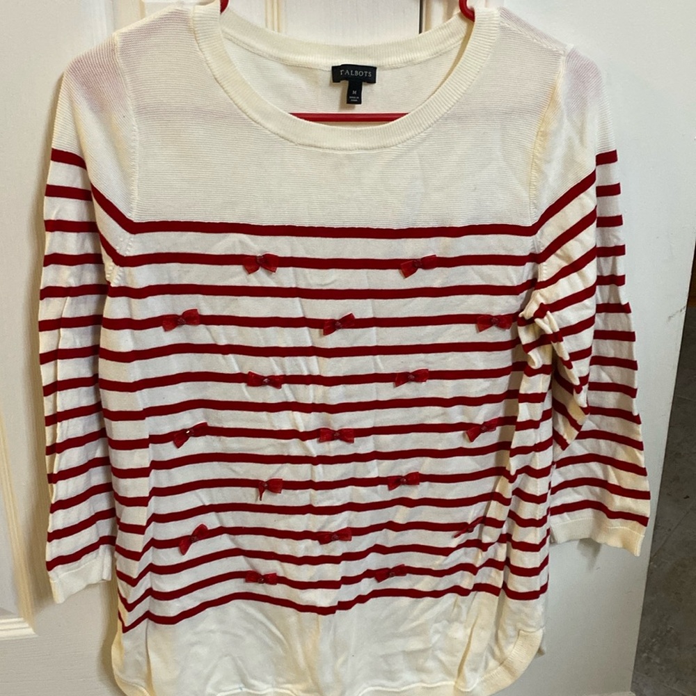 Cream colored pullover from Talbots